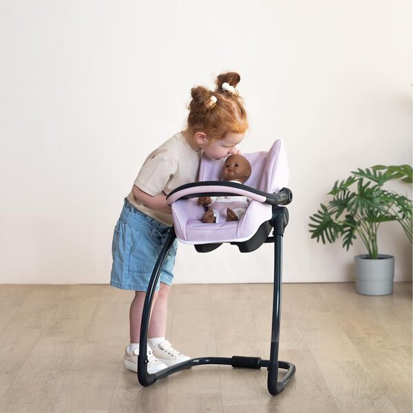 Smoby Maxi-Cosi seggiolone 3-in-1 per bambole fino a 42 cm, multifunzione e leggero