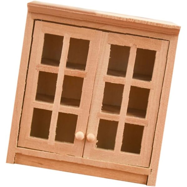 Mini Wandschrank in legno decorativo per casa delle bambole e spazi miniatura