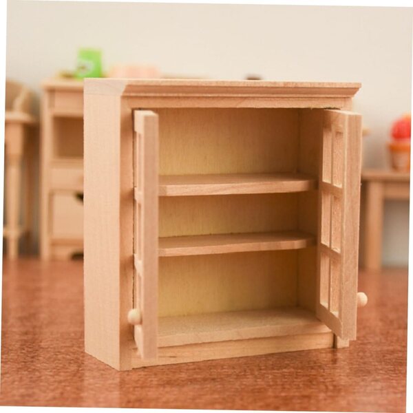 Mini Wandschrank in legno decorativo per casa delle bambole e spazi miniatura