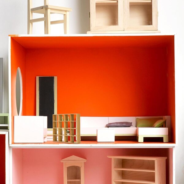Miniatura Libreria in Legno 1:12 con 16 Scomparti per Casa delle Bambole Wedhapy
