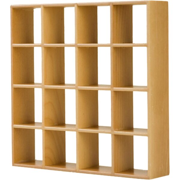 Miniatura Libreria in Legno 1:12 con 16 Scomparti per Casa delle Bambole Wedhapy