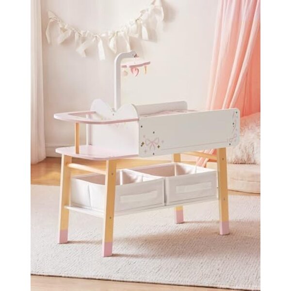 ROBOTIME mobili per bambole Holz Set Ballet Fairy per Bambole 16-18 Pollici Rosa e Bianco
