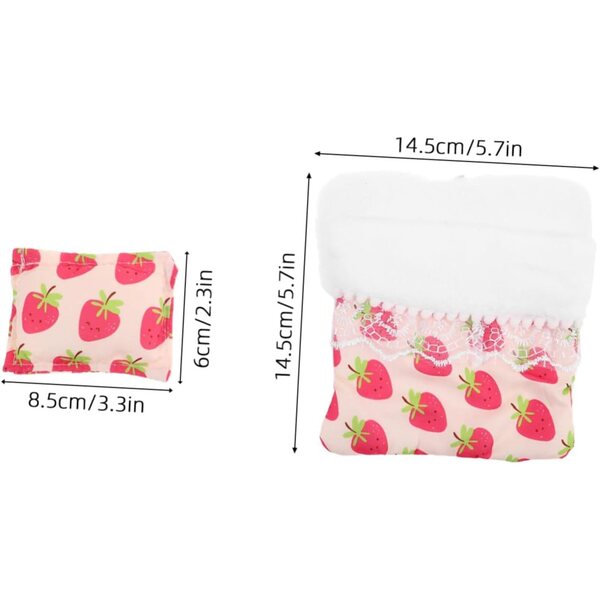 Pupenschlafsack e cuscino per letto bambole 17cm - set compatto e decorativo