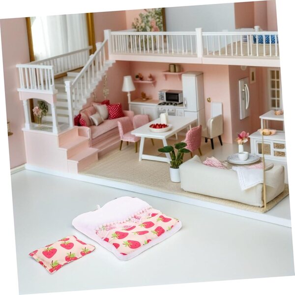 Pupenschlafsack e cuscino per letto bambole 17cm - set compatto e decorativo