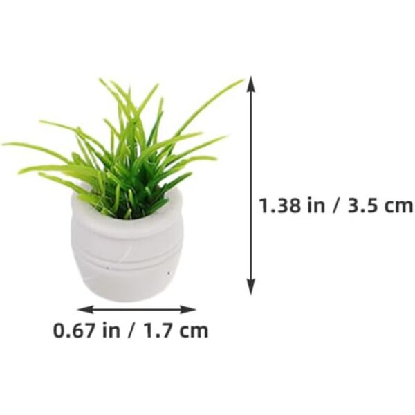 Set 22 Mini Piante Artificiali in Plastica per Decorazioni casa delle bambole e Mini Giardini