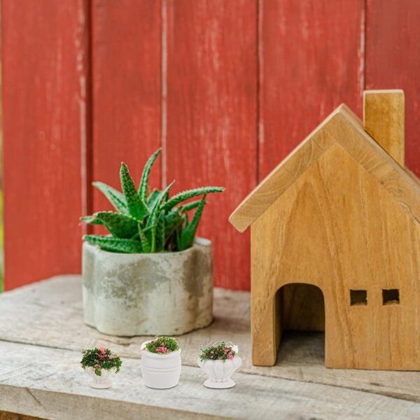 Set 22 Mini Piante Artificiali in Plastica per Decorazioni casa delle bambole e Mini Giardini