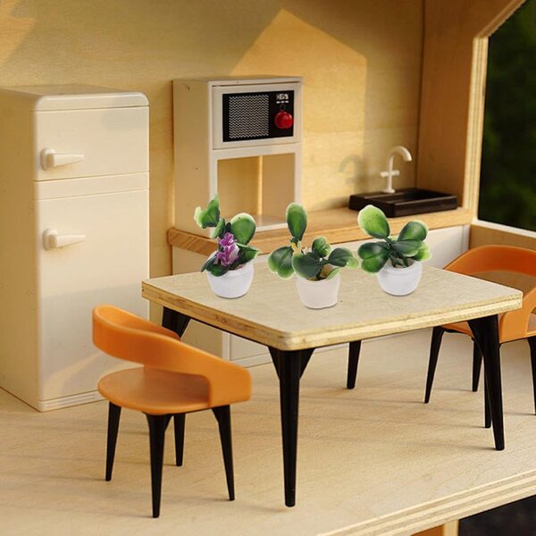Set 22 Mini Piante Artificiali in Plastica per Decorazioni casa delle bambole e Mini Giardini