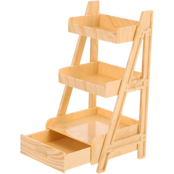 Espositore in miniatura STOBAZA nei colori kaki per casa delle bambole e collezionisti