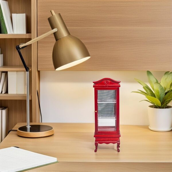 Miniatura Armadio in Legno con Anta per casa delle bambole - Mobiletto STOBAZA Dettagliato