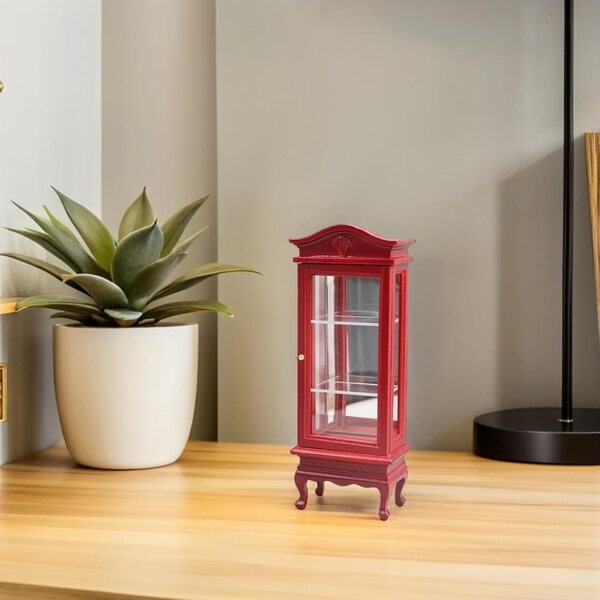 Miniatura Armadio in Legno con Anta per casa delle bambole - Mobiletto STOBAZA Dettagliato