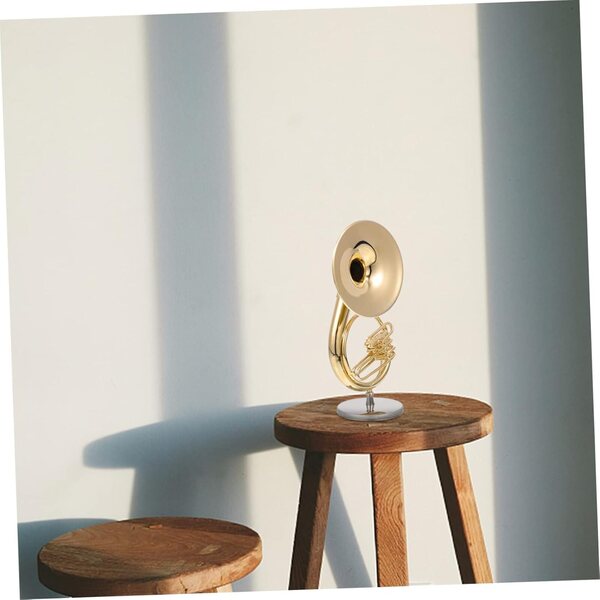 Mini Sousaphone in Rame Dorato Modello Decorativo per Scrivania e Casa