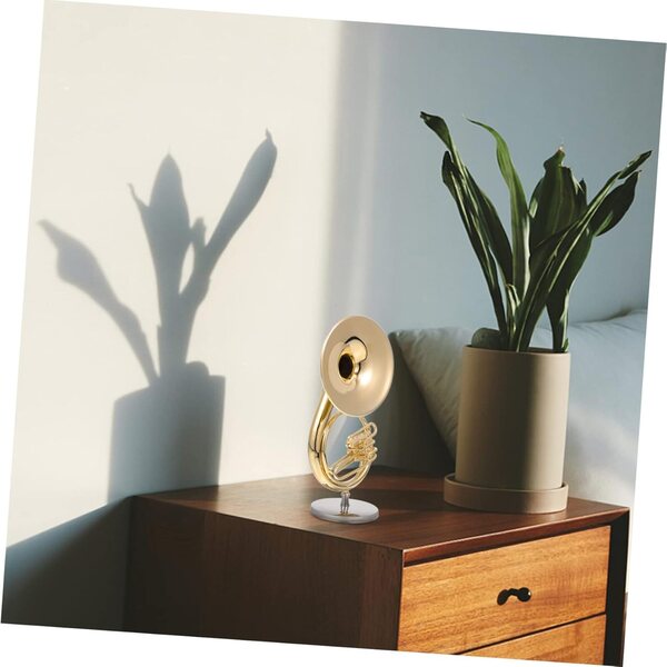 Mini Sousaphone in Rame Dorato Modello Decorativo per Scrivania e Casa