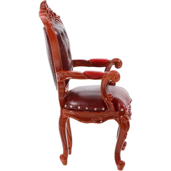 Miniatur Hocker in Antik-Stil per casa delle bambole, Accessorio Decorativo in PVC 7,5 cm