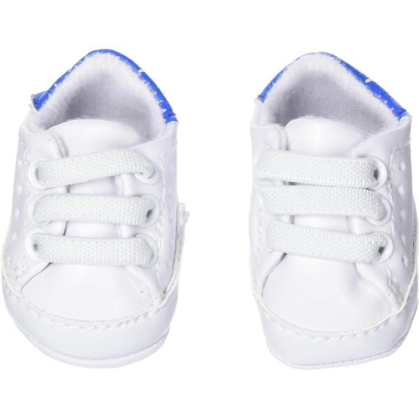 Heless Sneaker bianchi per bambole 30-34 cm con lacci elastici, stile casual