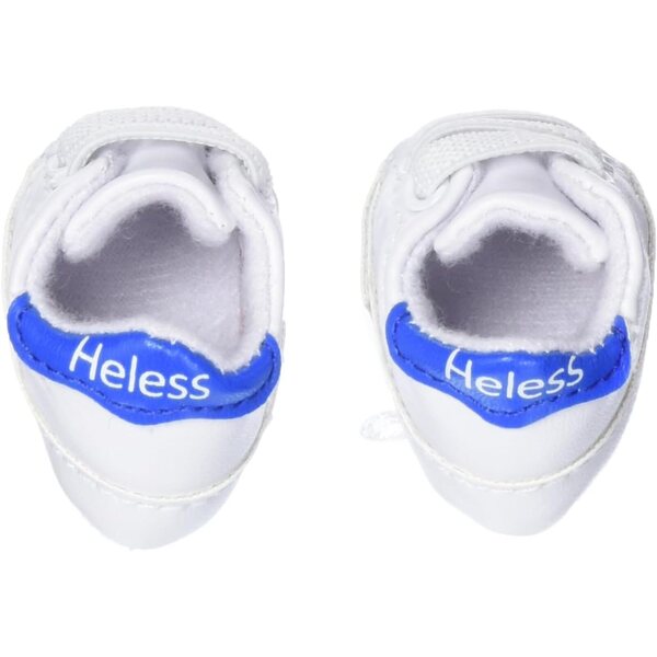 Heless Sneaker bianchi per bambole 30-34 cm con lacci elastici, stile casual