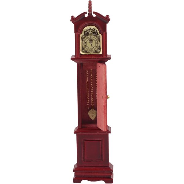 Vintage und elegante Puppenhaus-Miniatur-Standuhr 1:12