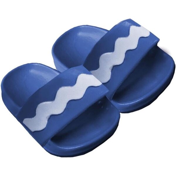 Heless Badeschuhe per Bambole 35-45 cm - Ciabattine Blu Antiscivolo per Gioco Estivo