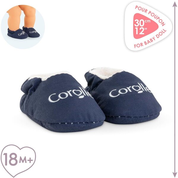 Corolle Marineblu Schuhe für 30 cm große Puppen, weich und leicht zu tragen, ab 18 Monaten