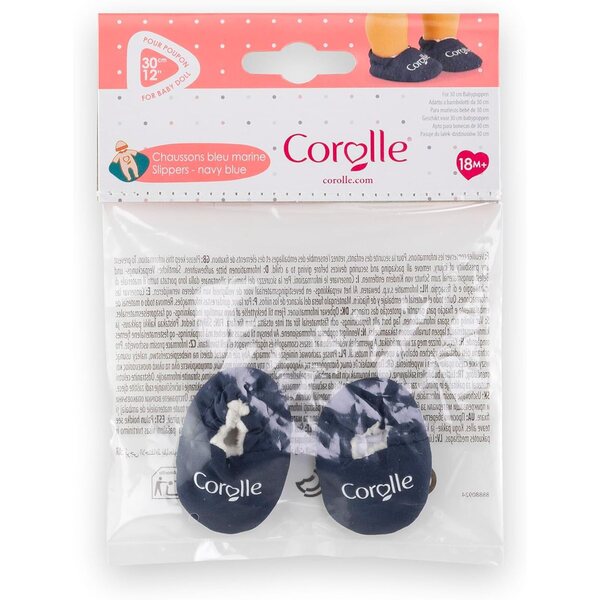 Corolle Marineblu Schuhe für 30 cm große Puppen, weich und leicht zu tragen, ab 18 Monaten