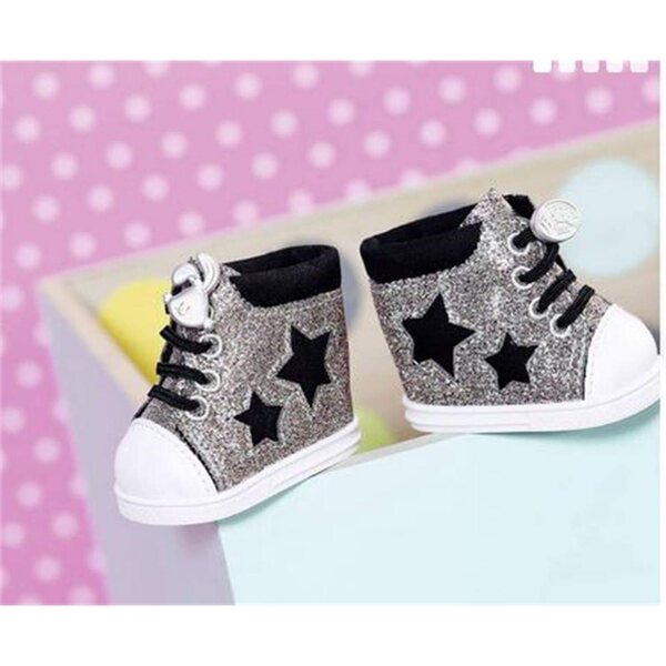 BABY Born Glitzer-Sneaker für 43 cm große Puppen, 1 Paar, zufällige Farbe