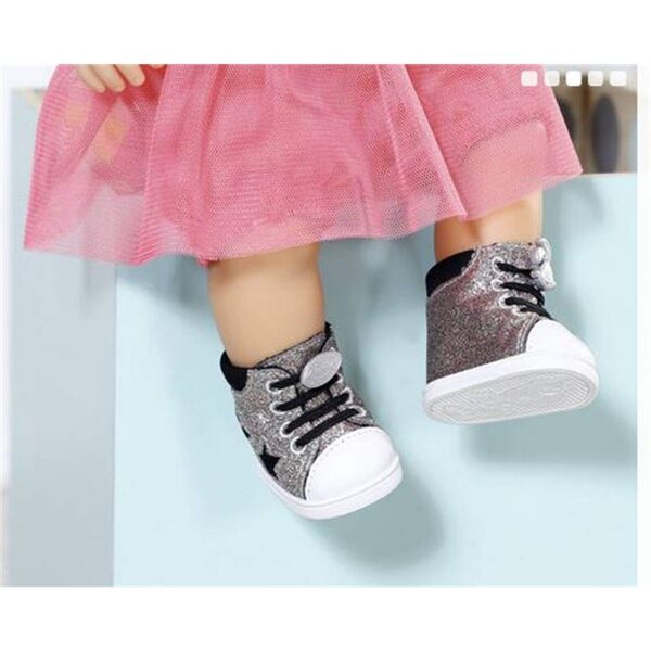 BABY Born Glitzer-Sneaker für 43 cm große Puppen, 1 Paar, zufällige Farbe