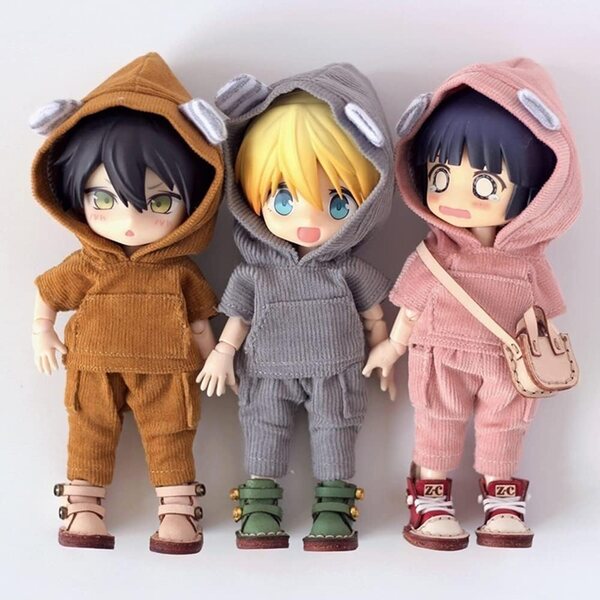 Handgefertigte grüne Lederschuhe für 1/12 BJD OB11 Molly GSC Puppen - AMITD