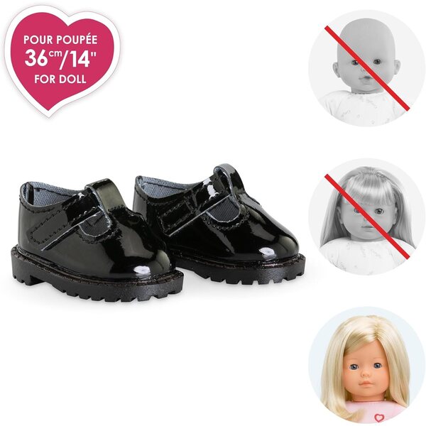 Scarpe nere per bambole Ma Corolle 36 cm, abbigliamento e accessori moda per bambini