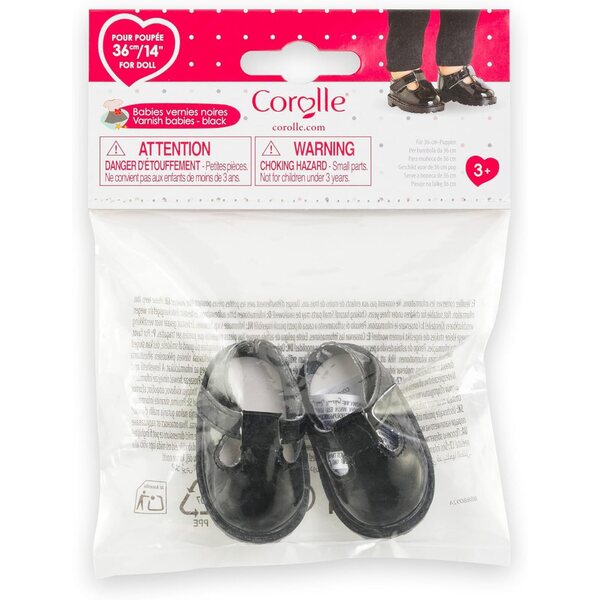 Scarpe nere per bambole Ma Corolle 36 cm, abbigliamento e accessori moda per bambini