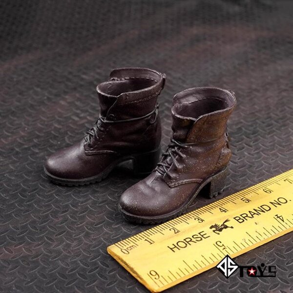 1/6 PU weibliche Militärschuhe für 12 Zoll Actionfigur VUSLB Modell