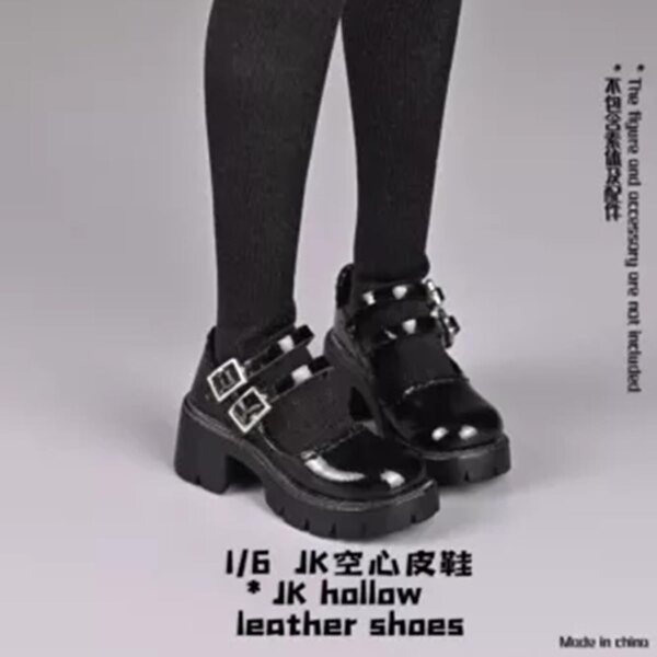 1/6 VUSLB weibliche Militärschuhe für 12-Zoll-Actionfiguren – Schwarz