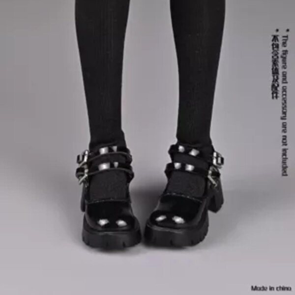 1/6 VUSLB weibliche Militärschuhe für 12-Zoll-Actionfiguren – Schwarz