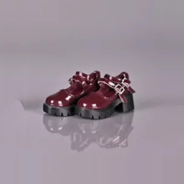 1/6 weibliche PVC-Militärschuhe für 12-Zoll-Actionfiguren – Rot
