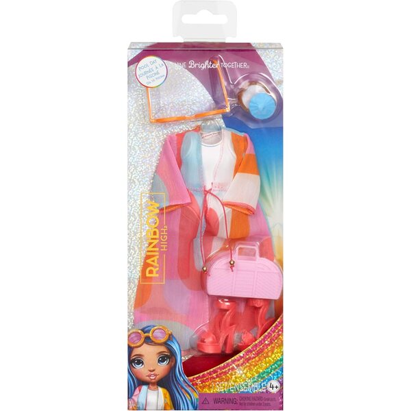 Rainbow High Fashion Pack Pool - Outfit Completo, Accessori Moda per Bambini 4+