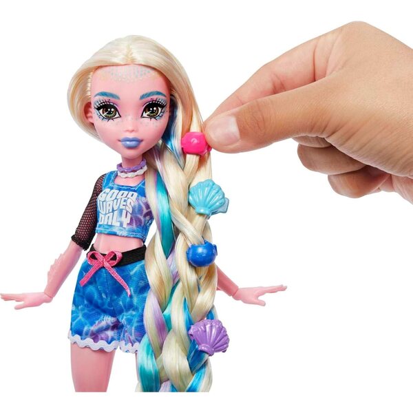Monster High Lagoona Blue Spa Day Set mit Beauty- und Styling-Zubehör für Kinder