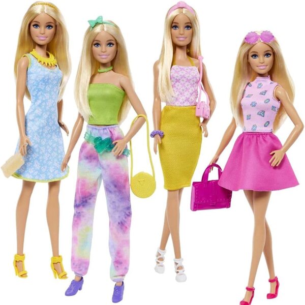 Barbie Grande Set Moda con Pupa, Abiti e Accessori per Bambini 3+