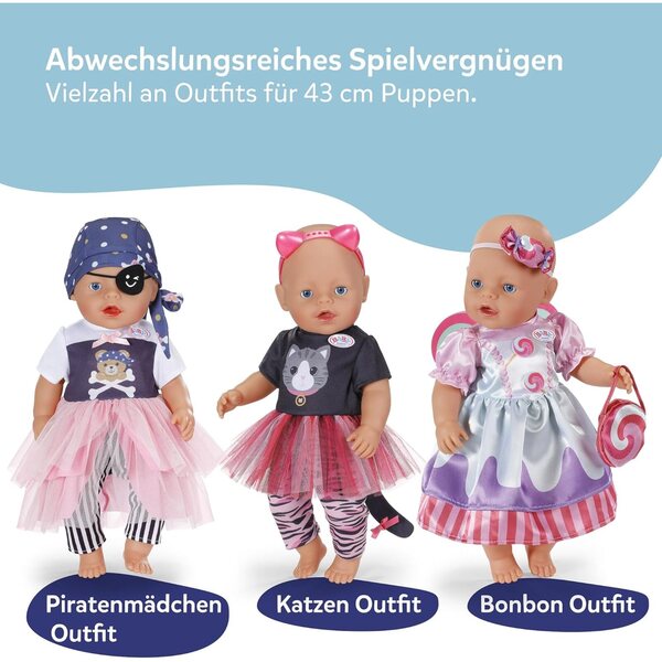 BABY Born Set Spiaggia con Costume Sirena, Sabbia Modellabile e Accessori per Bambole 43 cm