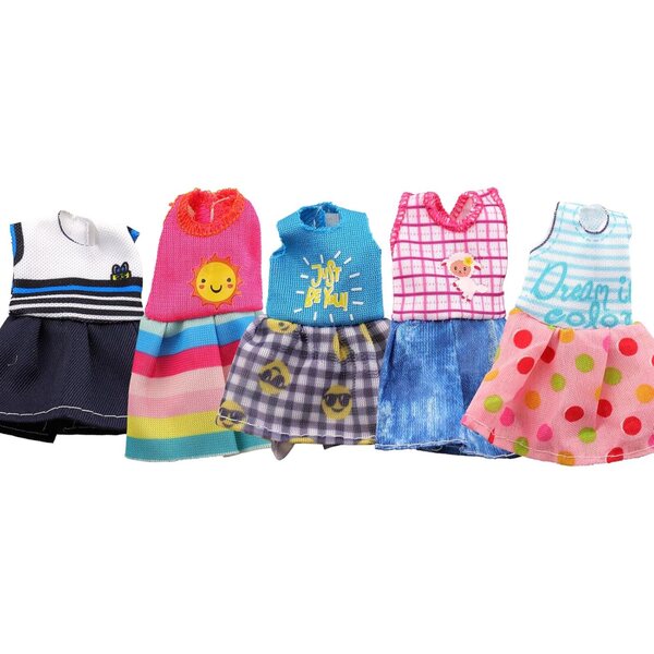 Set 10 Abiti e 2 Scarpe per Bambole 15 cm - Vestiti Moda per Bambine