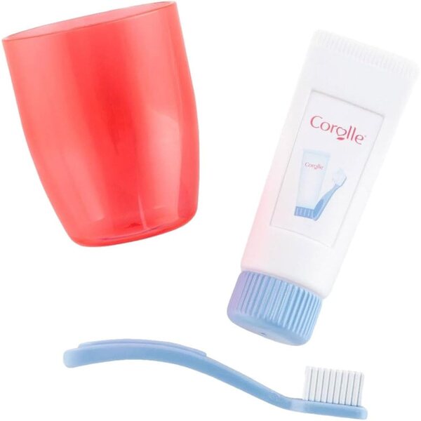 Set per la cura dei denti Corolle blu per bambole MaCorolle da 36 cm, 3 pezzi