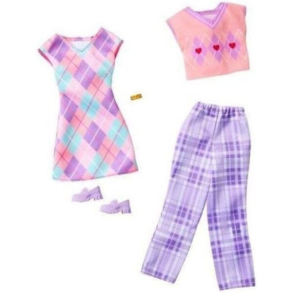 Barbie Pack Abbigliamento 2 Pezzi - Moda Versatile e Sostenibile per Bambole