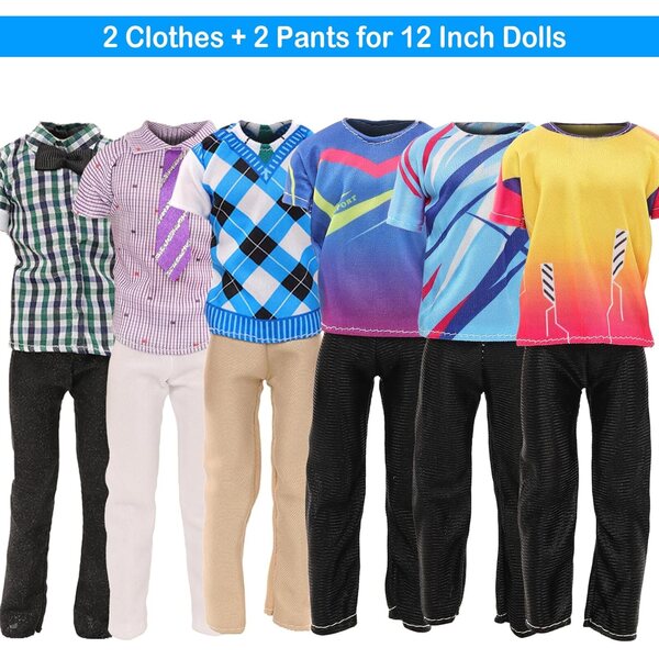 Set abbigliamento completo per bambole 12 pollici con 21 capi e accessori moda
