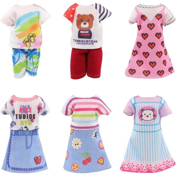 Miunana Set 29 Pezzi Accessori Moda per Bambole 15 cm con Koffer e Abiti