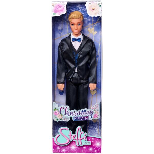 Steffi Love Kevin Charming: bambola moda 30cm elegante con abito e sneakers, dai 3 anni