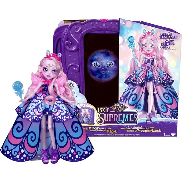 Bambola Rapunzel Disney Princess 35 cm con Abito Viola e Diadema Luminoso