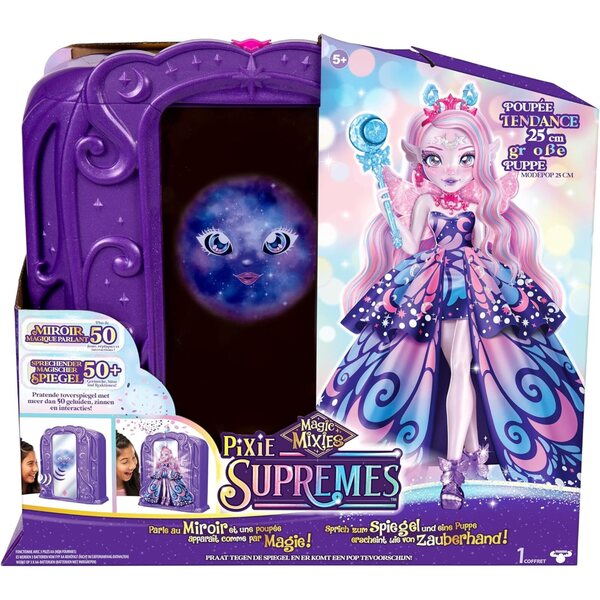 Bambola Rapunzel Disney Princess 35 cm con Abito Viola e Diadema Luminoso