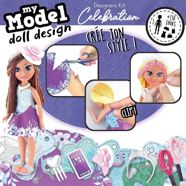 My Model Doll Design Celebration Kit: Crea +150 look moda per feste da 6 anni