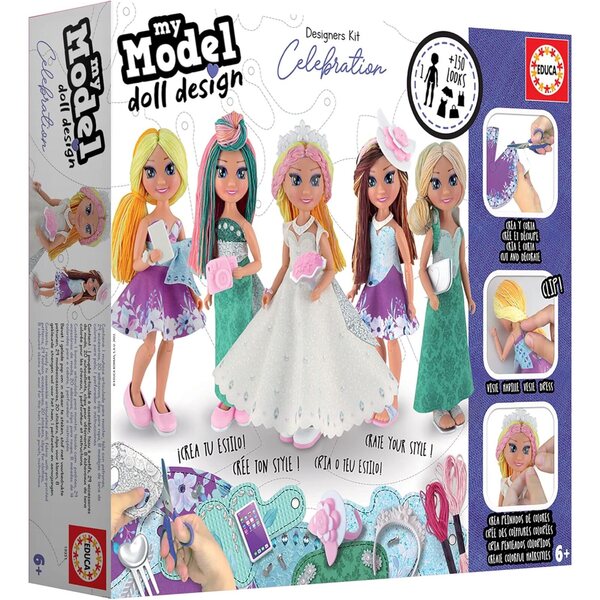 My Model Doll Design Celebration Kit: Crea +150 look moda per feste da 6 anni