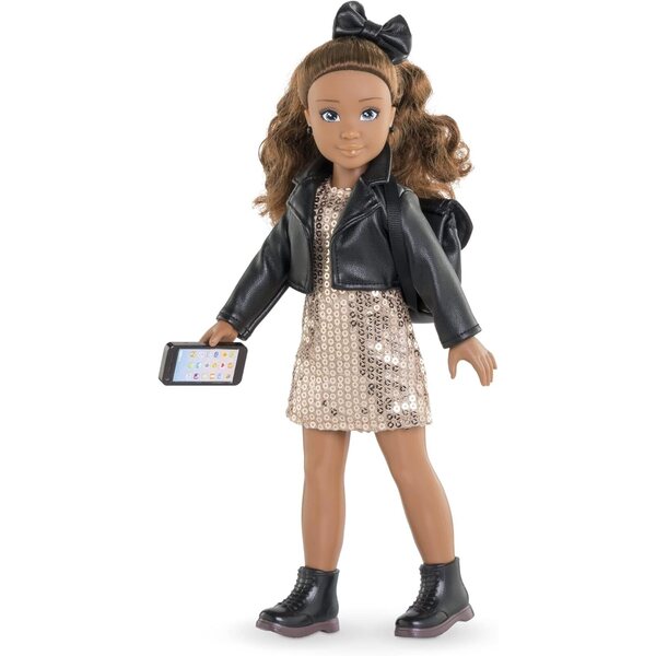 Corolle Girls 7-teiliges Zubehörset Outfit Party Gold und Schwarz für 28-cm-Puppen