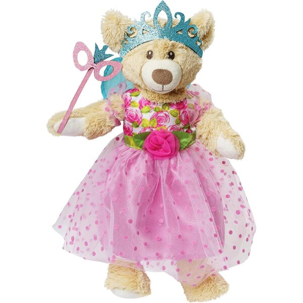 Abito per bambola Heless Principessa Lillifee con corona glitterata e maschera Bambole 28-35 cm