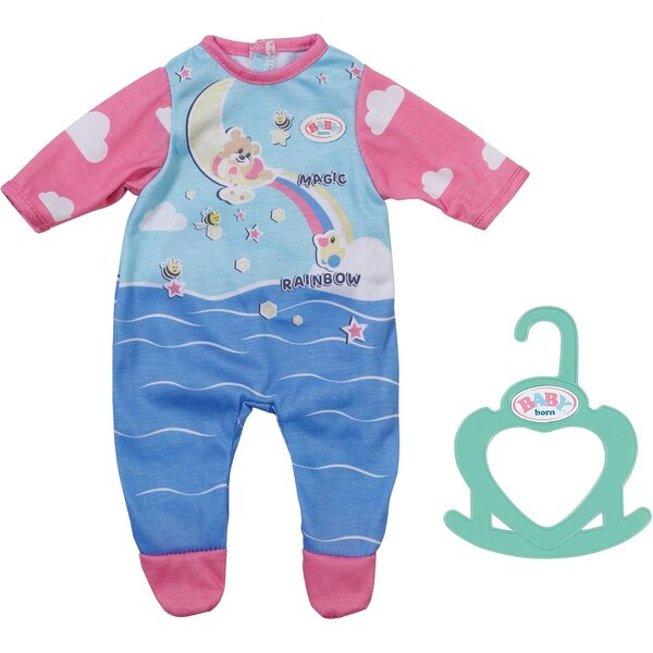 BABY born Little Strampler 36cm per Bambole, Blu e Rosa con Appendiabiti