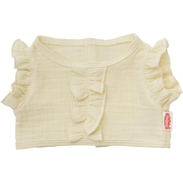 Heless 2422 vestiti per bambole 2pz in mussola di cotone biologico ecru per bambole 35-45 cm